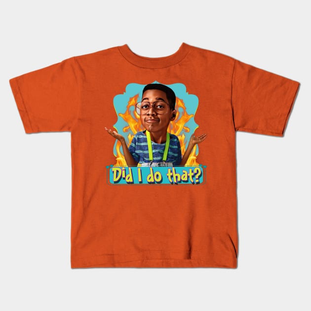 Steve Urkel Kids T-Shirt by Indecent Designs